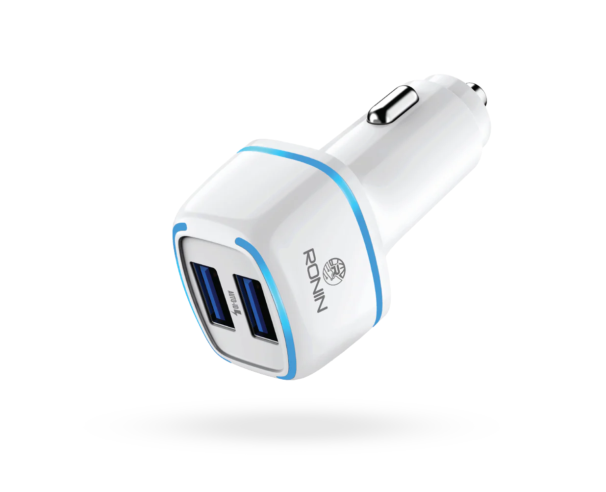 Ronin R445 Car charger 2.4 ampere with 2 USB Charging Ports and Luminous LED Ronin R445 Car charger 2.4 ampere with 2 USB Charging Ports and Luminous LED